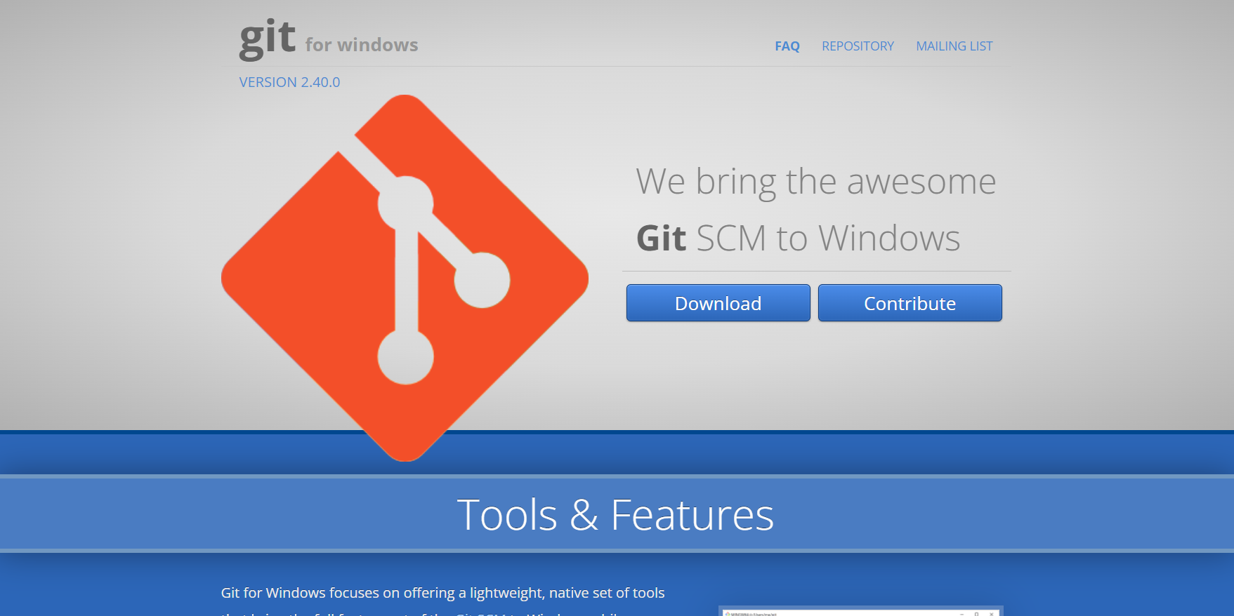 Git for Windows Website